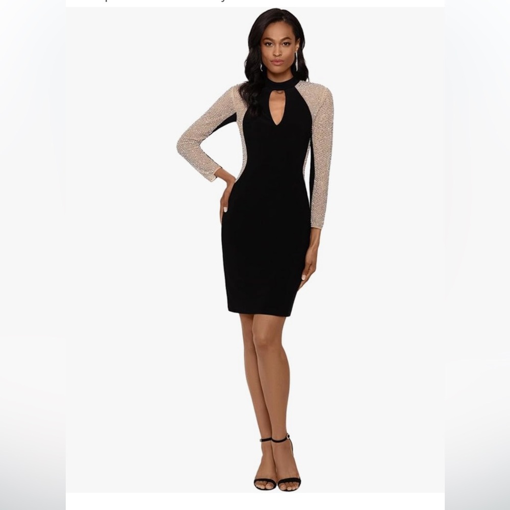 Xscape Black and Silver Dress